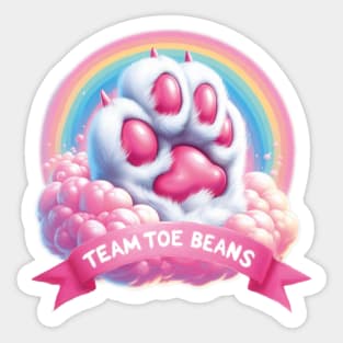 Team Toe Beans! Sticker